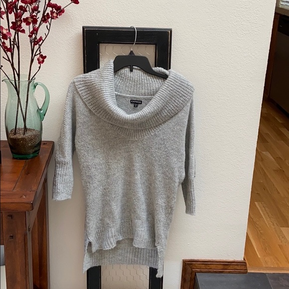 Cowl neck lightweight sweater 3/4 sleeves - Picture 1 of 1